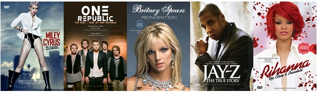 Miley Cyrus, One Republic, Britney Spears, Jay Z & Rihanna